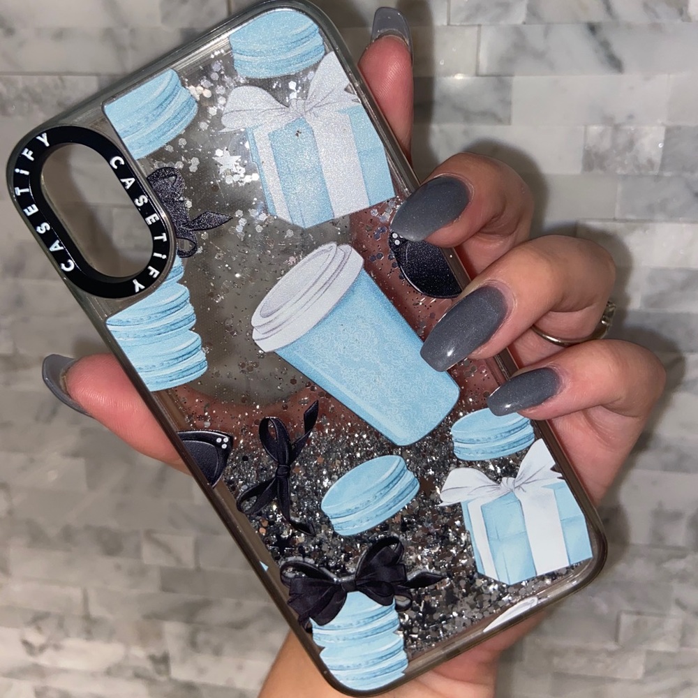 Tiffany Blue & Glitter Waterfall Case - Picture 3 of 3